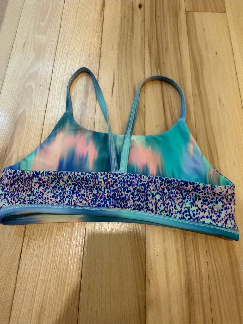 Reversible bikini top! Size Y12. Multi color - either ivviva or athleta girls! - Picture 3 of 4